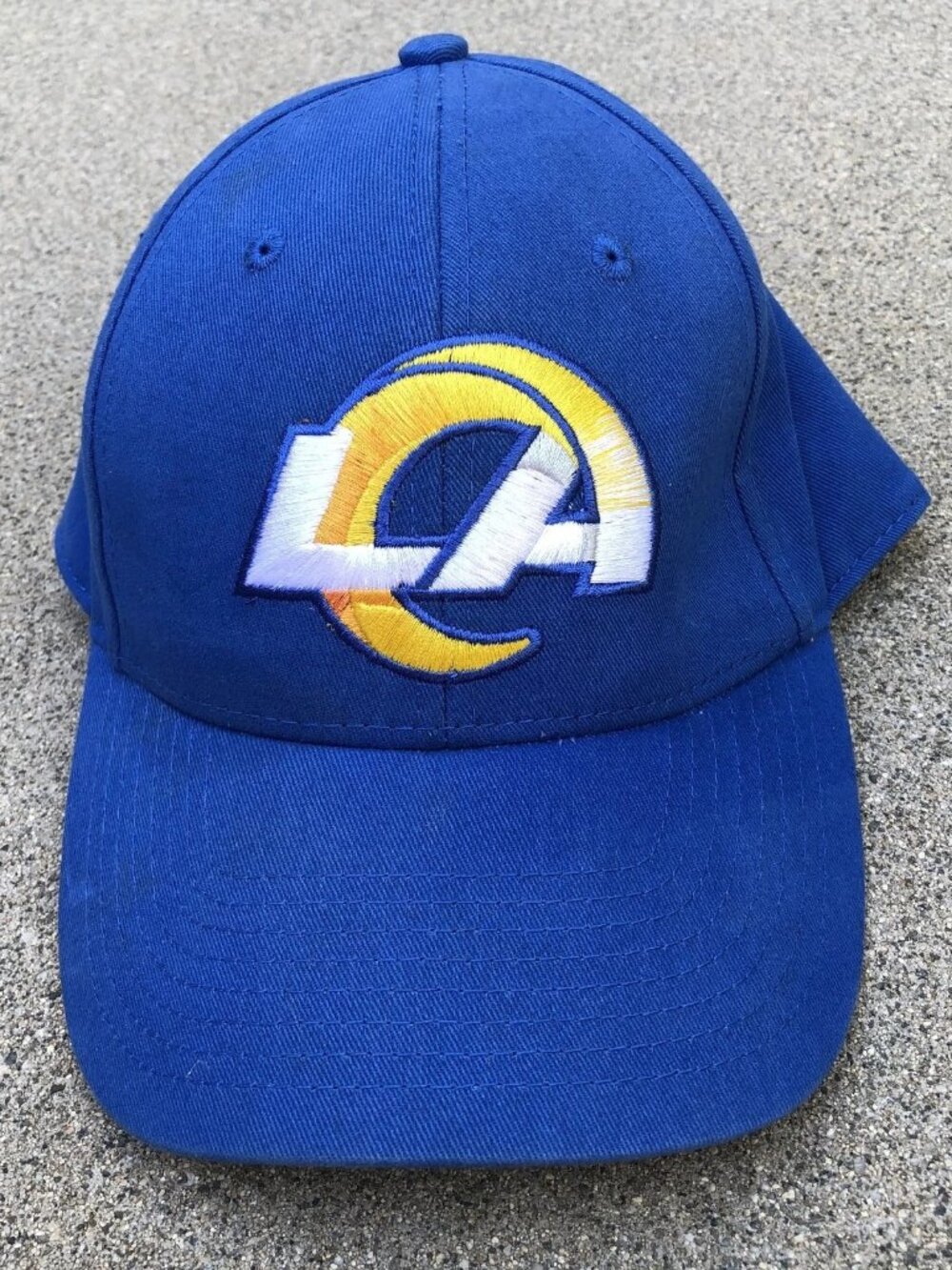 NFL TEAM Los Angeles Rams Baseball Hat Men's Blue Adjustable Cap